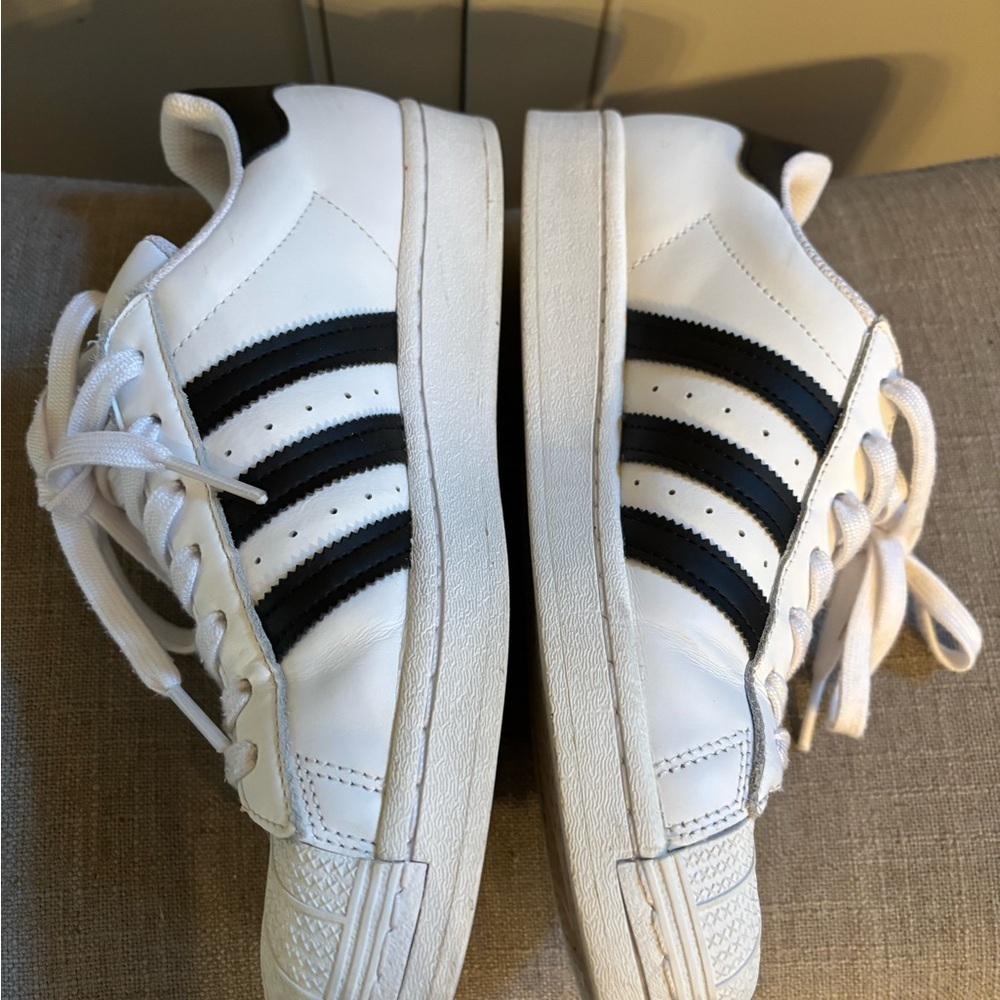 Adidas Original Superstar Foundation in White & Black Sz 8.5 - Picture 4 of 8